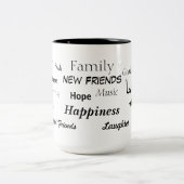 感謝の言葉が多い ツートーンマグカップ (中央)