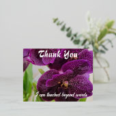 感謝の言葉を言う 箔シーズンポストカード (立ち正面)