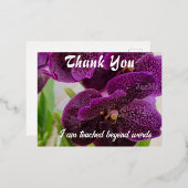 感謝の言葉を言う 箔シーズンポストカード (正面/裏面)