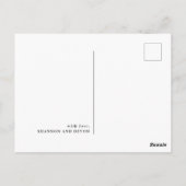 感謝の言葉 ウェディング ハート 感謝のメッセージ ポストカード (裏面)