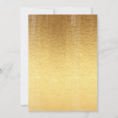 感謝の言葉 スクリプト タイポグラフィー ゴールド ボーダー サンキューカード (裏面)