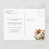 感謝の言葉 ワイルドフラワー 水彩 ポストカード (裏面)