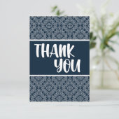 感謝の言葉:心のこもったパターンありがとう サンキューカード (スタンド正面)