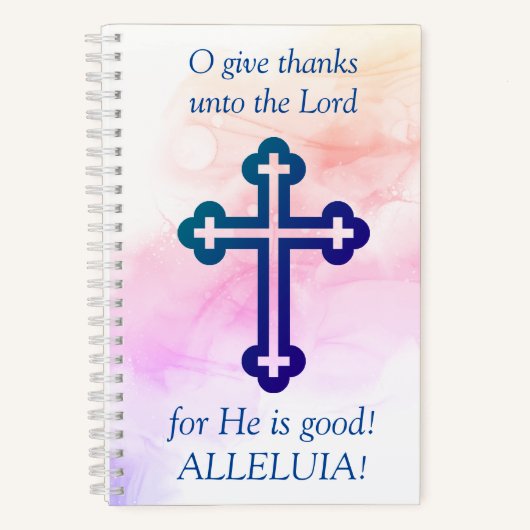 感謝の記与え事感謝してい- O to the Lord ノートブック (正面)