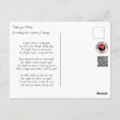 感謝の詩（マザー） ポストカード (裏面)