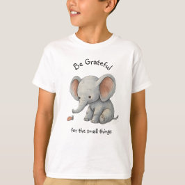 感謝の象グラフィックTシャツ Tシャツ