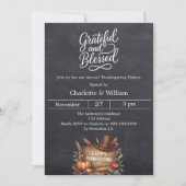 感謝の賛美カルボ感謝祭ディナー 招待状 (正面)