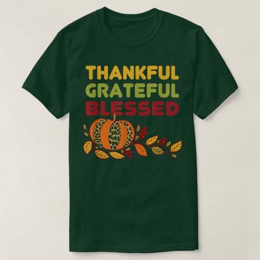 感謝の賛美シャツLeopard Pumpkin Th Tシャツ (デザイン正面)