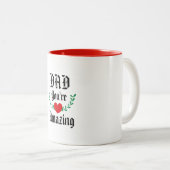 感謝の贈り物パパ:あなたは素晴らしいコーヒーである ツートーンマグカップ (正面右)