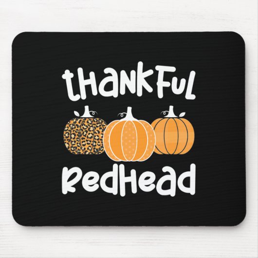 感謝の赤毛感謝赤毛女性1 マウスパッド (正面)