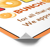 感謝の週のサイン、スタッフの感謝 ポスター (角)