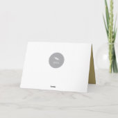 感謝の金ゴールドの原稿の写真ビジネス休日カード シーズンカード (裏面)