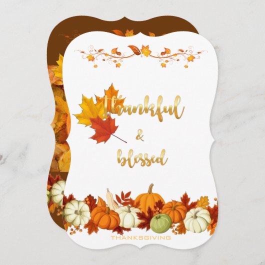 感謝の金賛美の台本感謝記念写真 シーズンカード (正面/裏面)