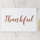 感謝の錆のスクリプト感謝のランチョンマット ペーパーパッド (インサイチュ)