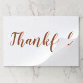 感謝の錆のスクリプト感謝のランチョンマット ペーパーパッド (折り畳み)