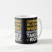 感謝の開花インスパイア- コーヒーマグカップ (正面右)