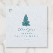 感謝の雪の多くの冬キンセアニェラ松の木 フェイバータグ (正面)