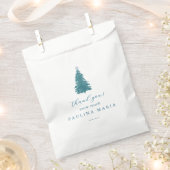 感謝の雪の多くの冬キンセアニェラ松の木 フェイバーバッグ (クリップ留めされた状態)