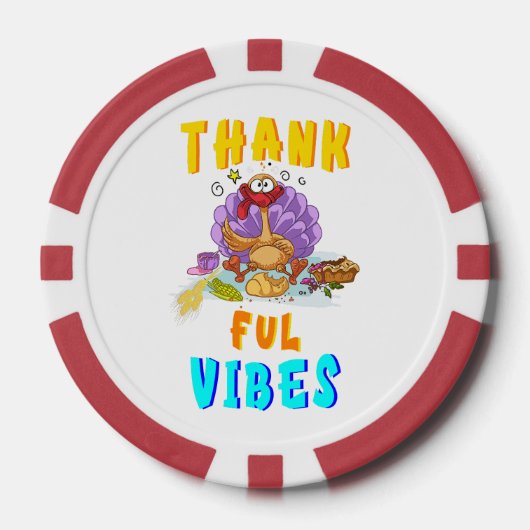 感謝の雰囲気 ポーカーチップ (正面)