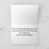 感謝の**先生** カード (内部)