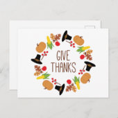 感謝の wreath ポストカード (正面/裏面)