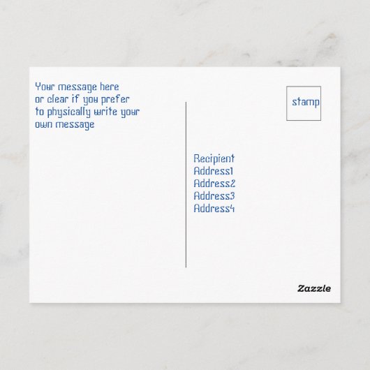 感謝のDonkeyはこおもしろいの葉書 ポストカード (裏面)