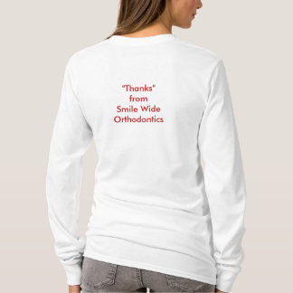 感謝のTシャツを言うためにぽんと鳴らされる Tシャツ