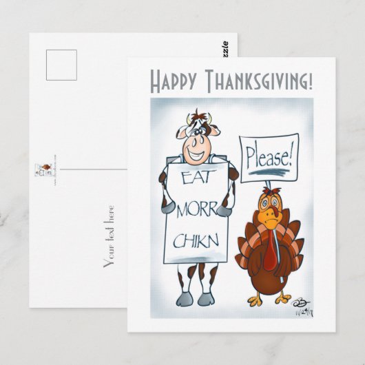 感謝はがき ポストカード (正面/裏面)