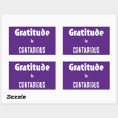 感謝は伝染する 長方形シール (シート)