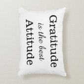 感謝は最も最高のな態度の前向きな引用文です アクセントクッション (正面(垂直))