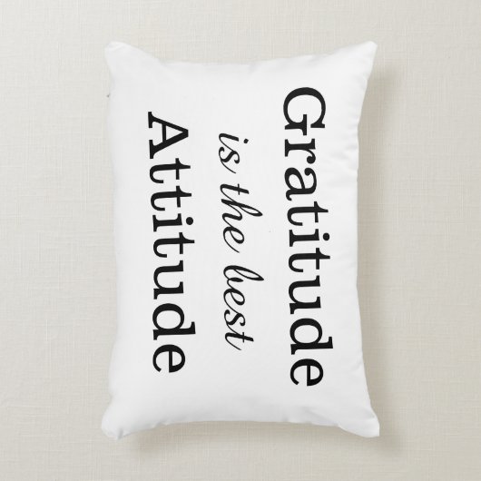 感謝は最も最高のな態度の前向きな引用文です アクセントクッション (正面(垂直))