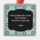 感謝るみ引用文 メタルオーナメント (正面)