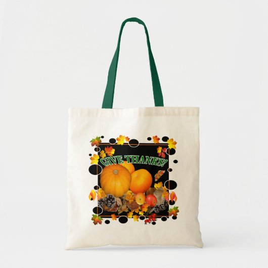 感謝を与えて下さい!    トートを割り当てて下さい トートバッグ (正面)