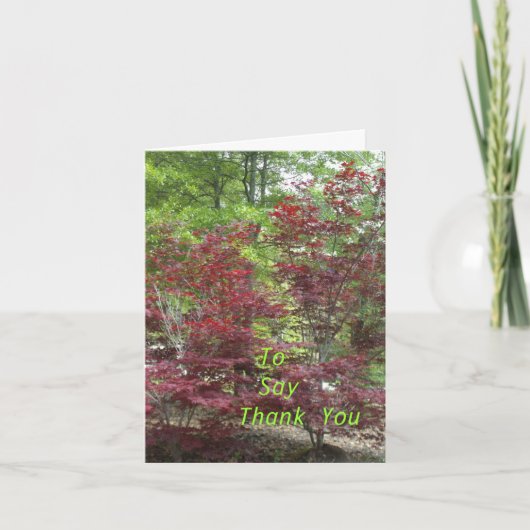 感謝を伝えるために サンキューカード (正面)