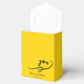 感謝を伝えるゴールドの小さいテントボックス特別なギフトに フェイバーボックス (オープン)