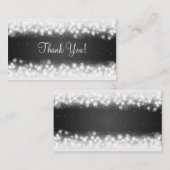 感謝を伝えるマジックスパークルブラック エンクロージャーカード (正面/裏面)