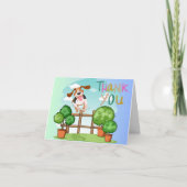 感謝を伝える元気なペットのケア人へのカード サンキューカード (正面)