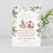 感謝を伝える季節 - クリスマスパーティ 招待状 (スタンド正面)