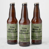 感謝を伝える砂漠の草原ラベルビール 従業員に感謝を ビールラベル (ボトル)