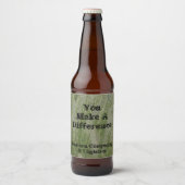 感謝を伝える砂漠の草原ラベルビール 従業員に感謝を ビールラベル (正面)