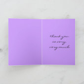 感謝を伝える笑顔のネズミのカード サンキューカード (内部)