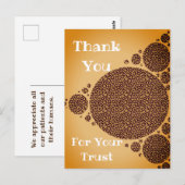 感謝を伝える野生の猫ブラウン動物ケア従事者 ポストカード (正面/裏面)