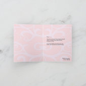 感謝を伝える ブライダルシャワーの招待状 サンキューカード (内部)