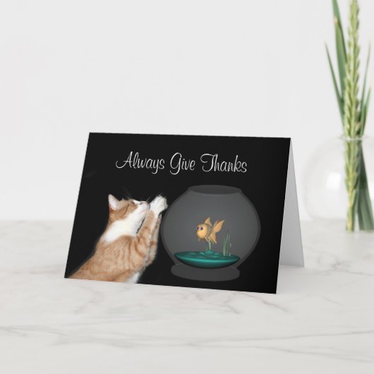 感謝を常に与えて下さい サンキューカード (正面)