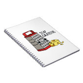 感謝を忘れずに - 面白いチーズのダジャレ ノートブック (右側)