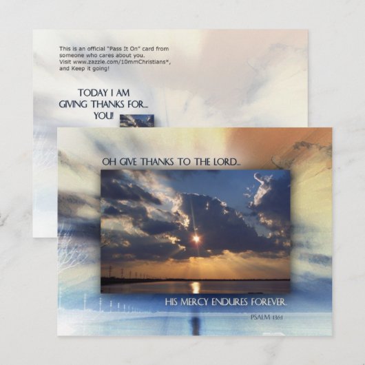 感謝を捧げよ ポストカード (正面/裏面)