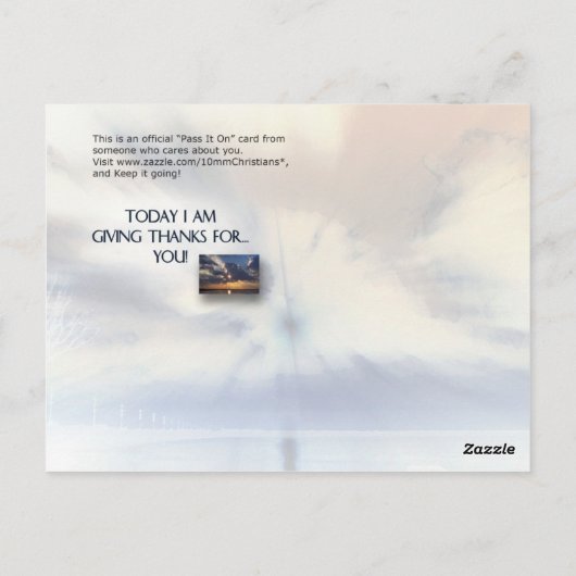 感謝を捧げよ ポストカード (裏面)