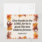 感謝を捧げる ポストカード (正面/裏面)