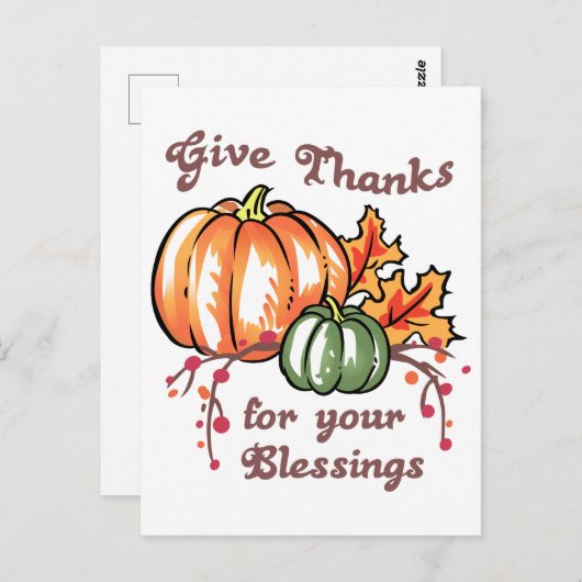 感謝を捧げる ポストカード (正面/裏面)