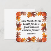 感謝を捧げる 招待状 (正面/裏面)